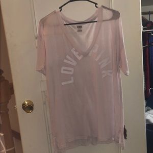 💕Victoria’s Secret pink oversized T-shirt